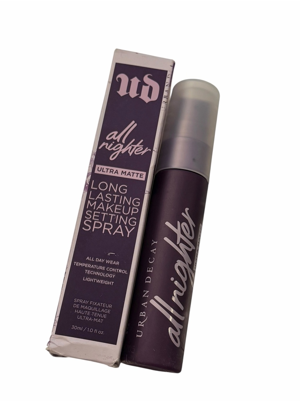 Urban Decay All Nighter Ultra Matte Setting Spray Matte Long Lasting 1 fl oz